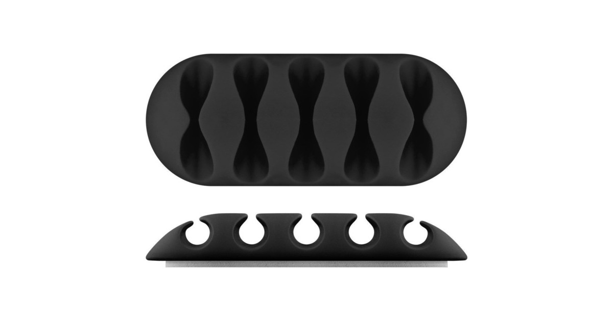 goobayKabel Management Set kabelgeleiding  (Zwart, 5 stuks)