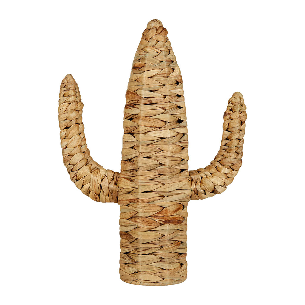 Cactus en rotin naturel H 40cm