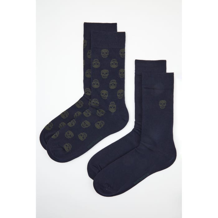 Marcmarcs-2-pack sokken doodskoppen - MarcMarcs