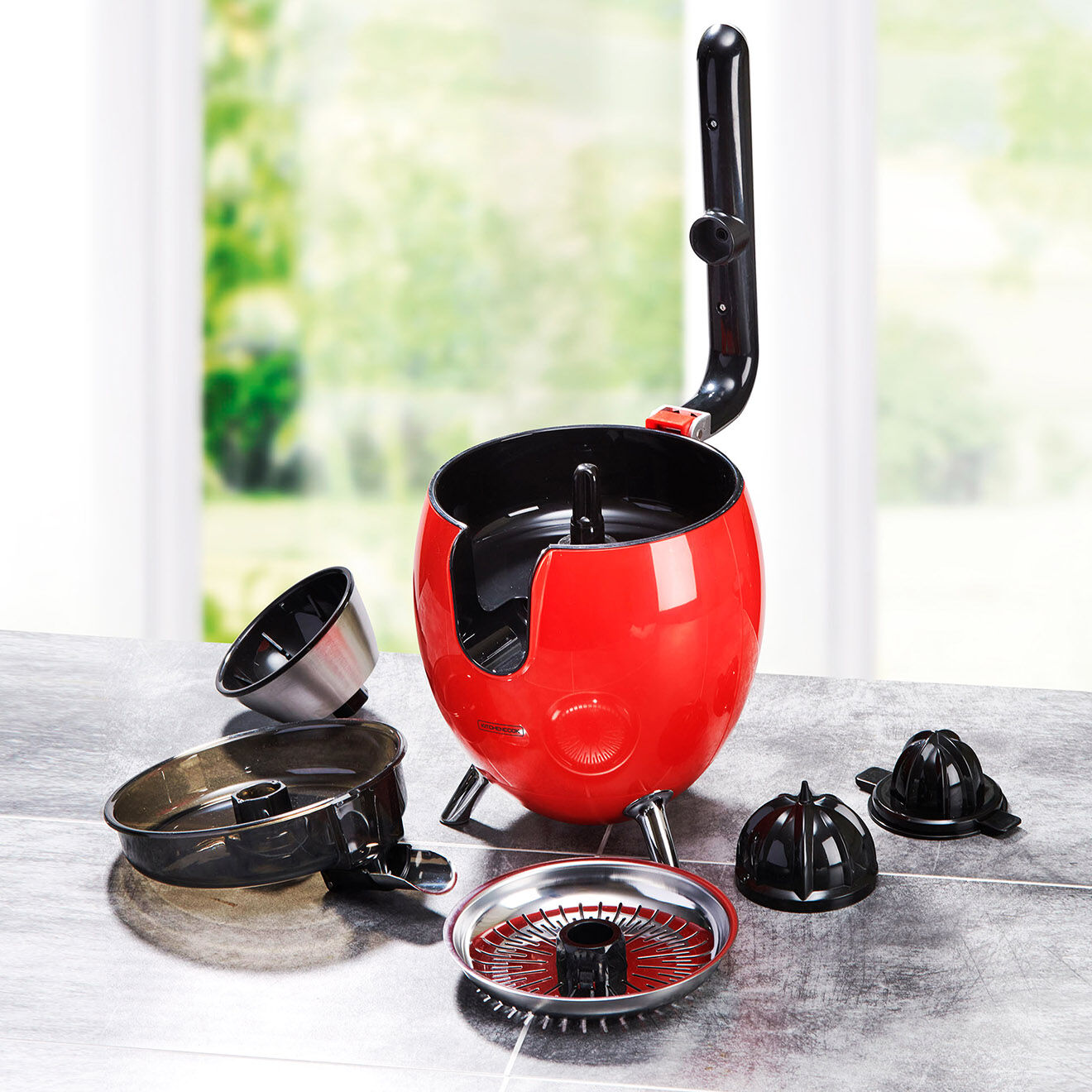Kitchencook Presse-Agrume électrique rouge - 550 ml