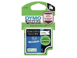 Labeltape DYMO® D1 Durable sort på hvid 12mm x 5,5m