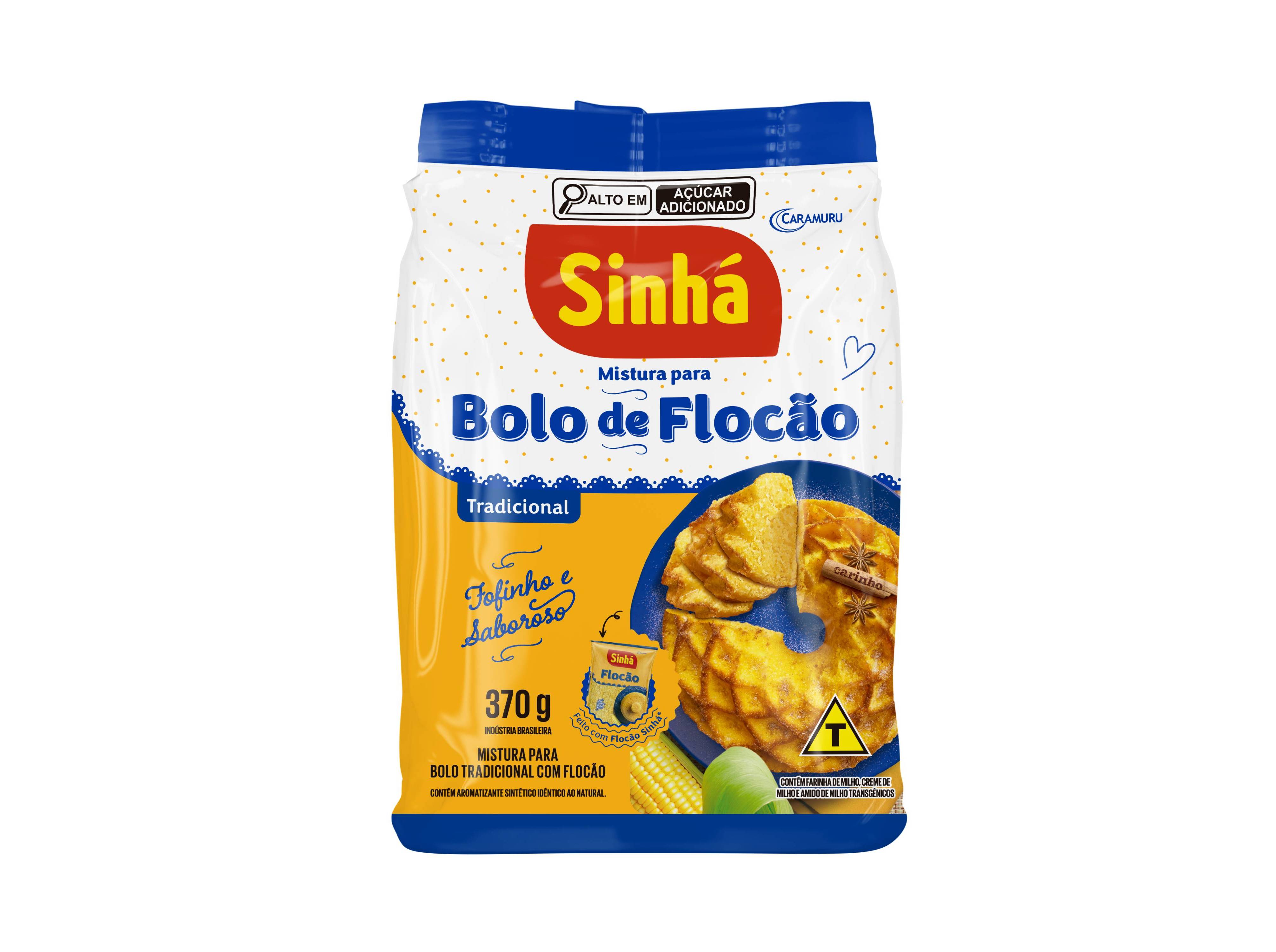 MISTURA PARA BOLO FLOCÃO SINHÁ TRADICIONAL 370G