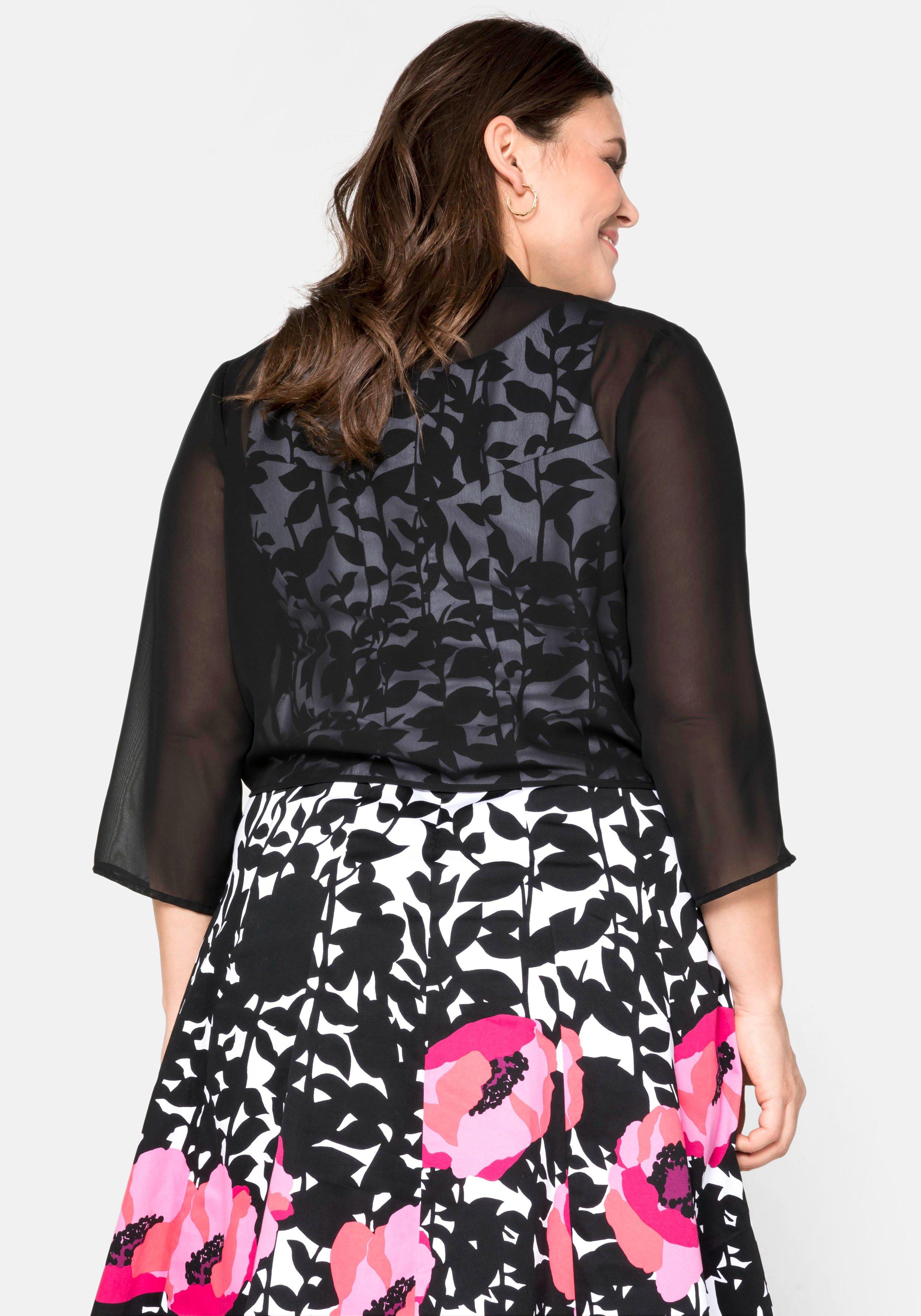 Chiffon-Bolero im Zipfellook
