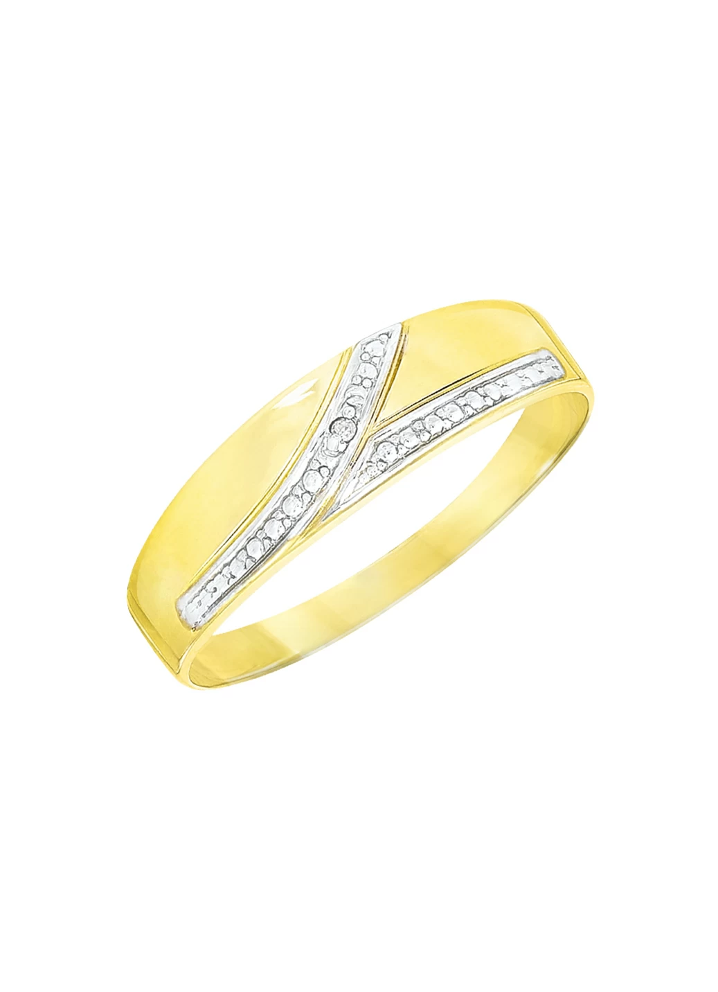 Attraktiver Damenring in Bicolor