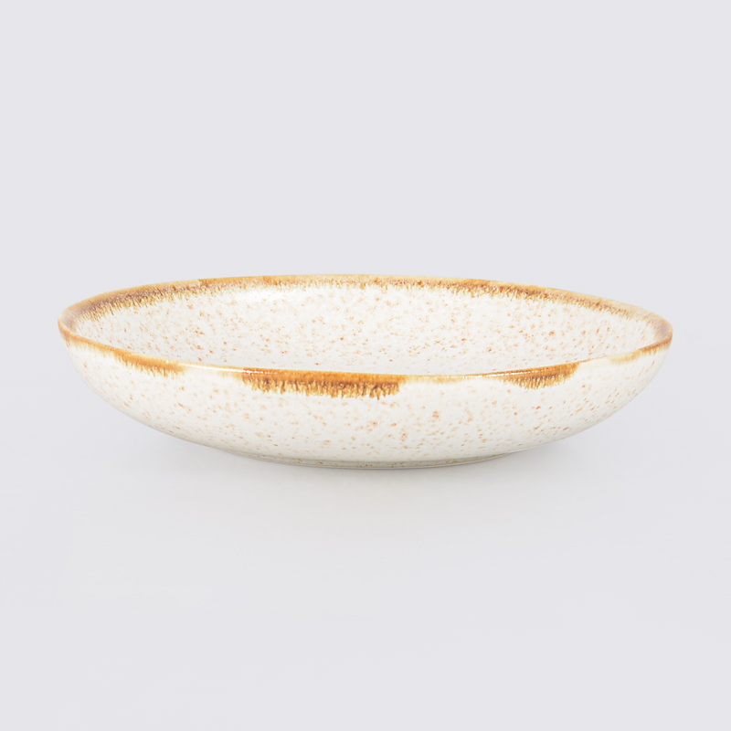 Assiette multiusage réactive 'Roma' beige