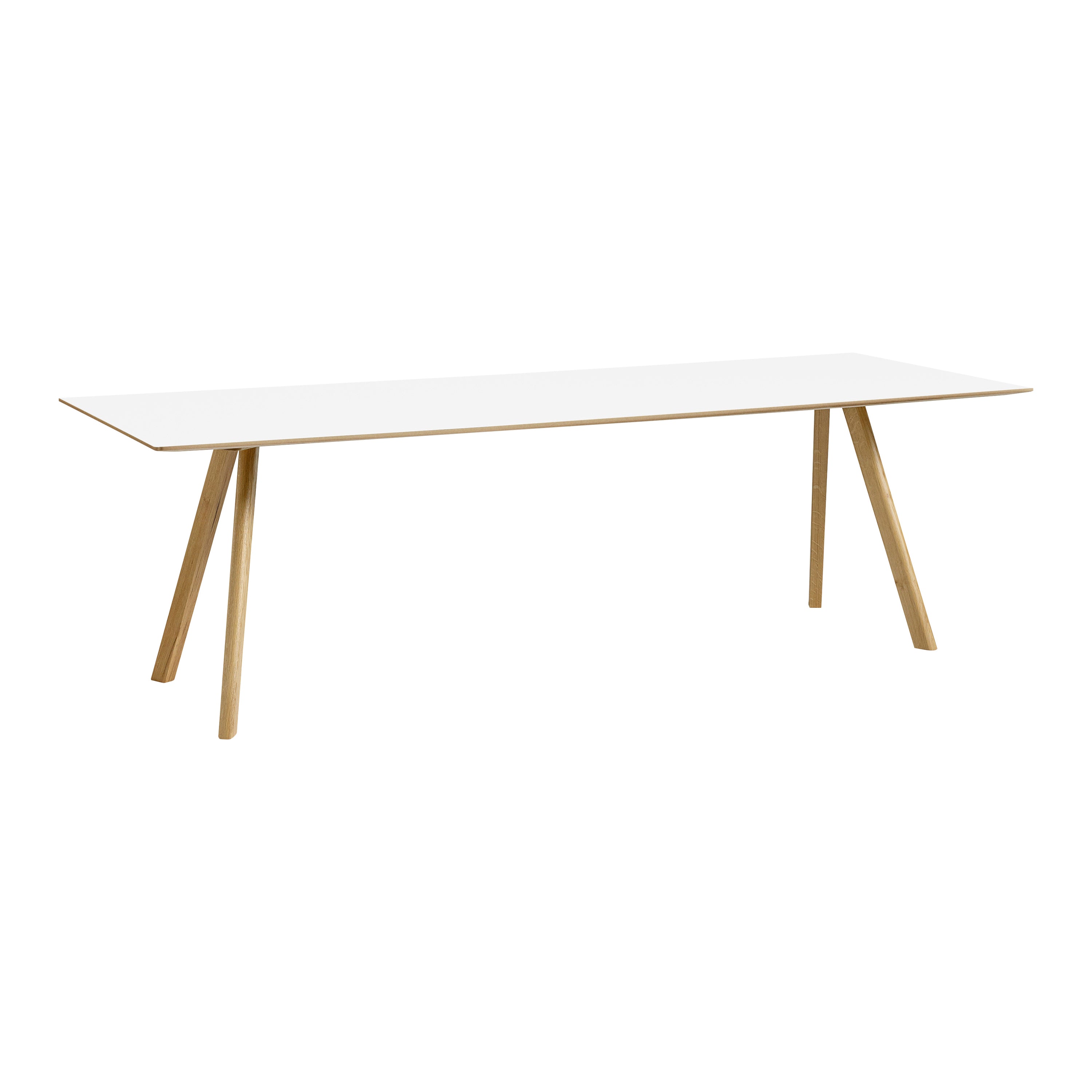 HAY CPH30 2.0 Eettafel - Eikenhout frame Wit laminate