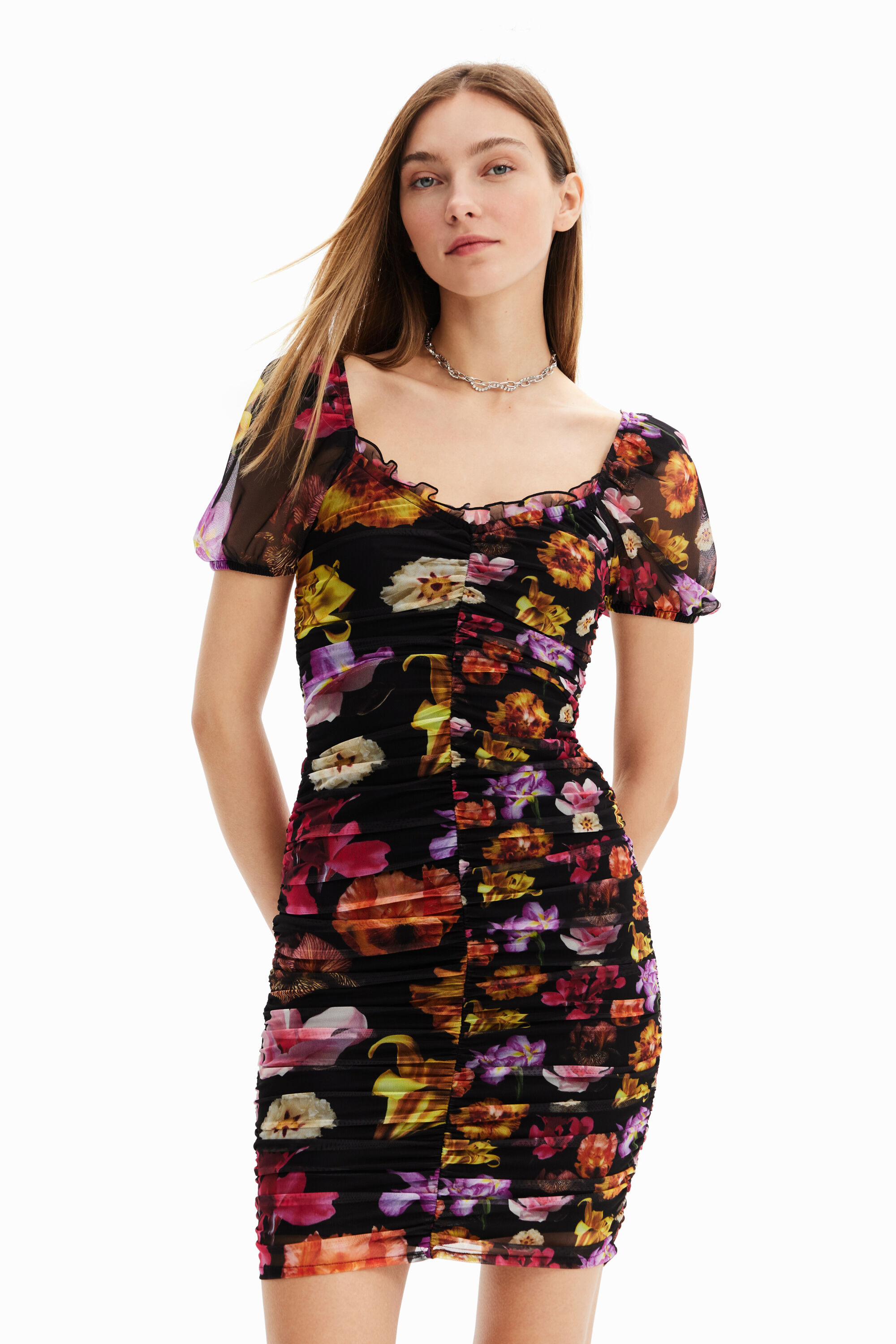 Robe courte froncée M. Christian Lacroix