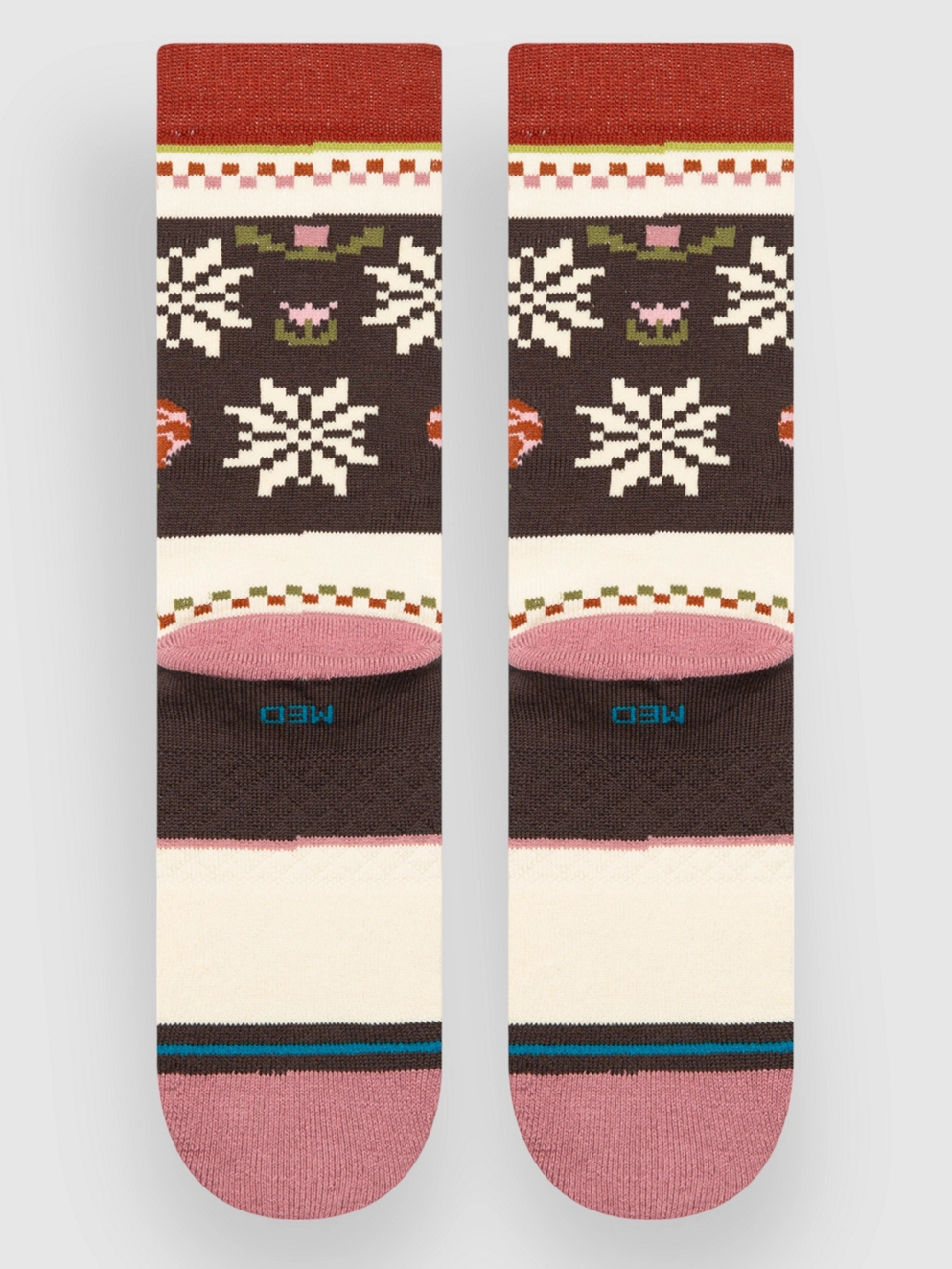 Stance Mistling Toes Crew Socks dustyrose