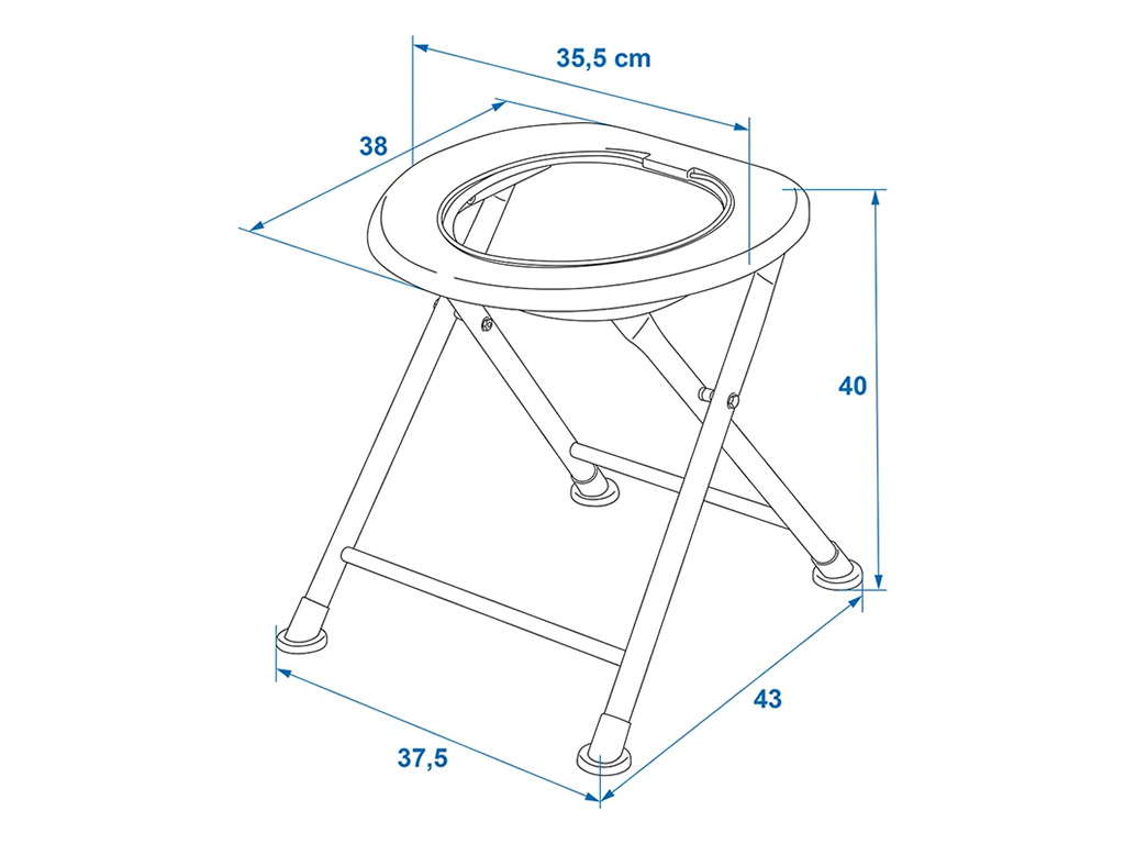ProPlus opvouwbaar toilet