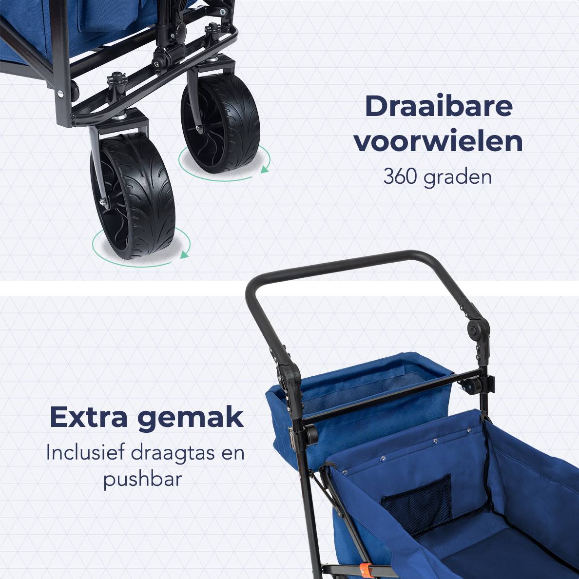 Lifegoods 90l bolderkar - blue