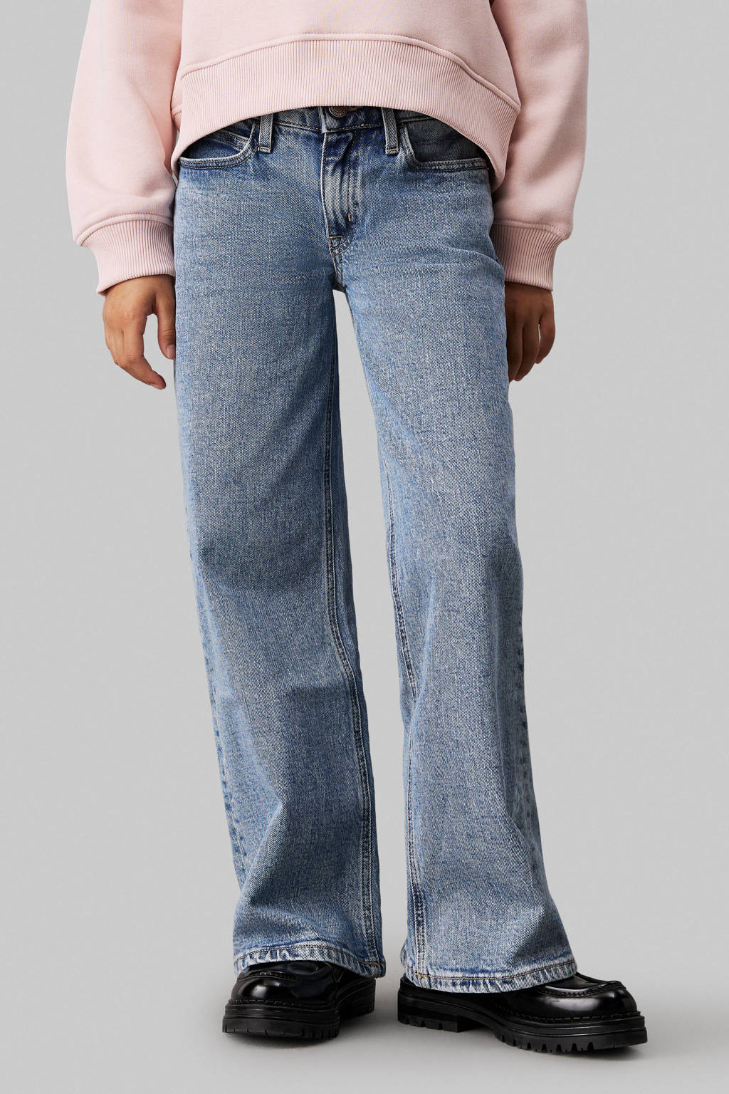 Calvin Klein straight leg jeans salt and pepper blue