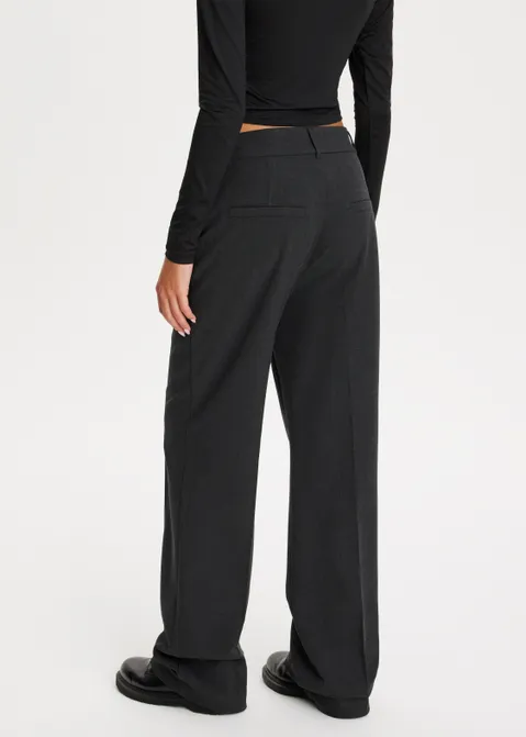 Wijde pantalon antraciet (ANTRA)