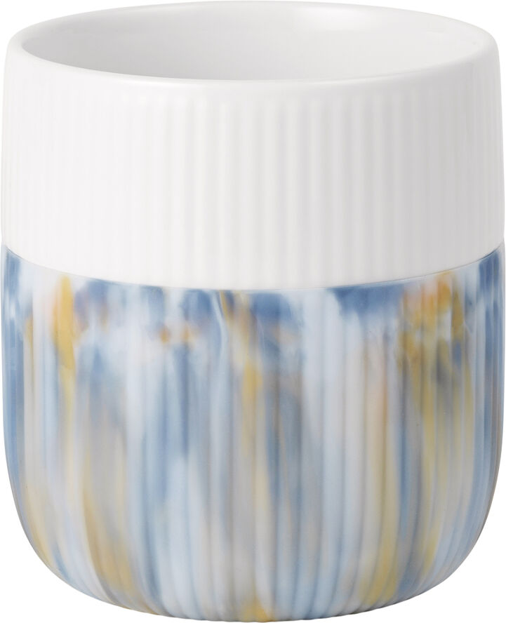 Royal Copenhagen Riflet Contrast Marble Krus - ocean mist Hvid