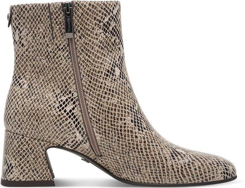 TAMARIS - Core - Dames Laarzen - Beige - Blokhak - 13,5 cm Schachthoogte