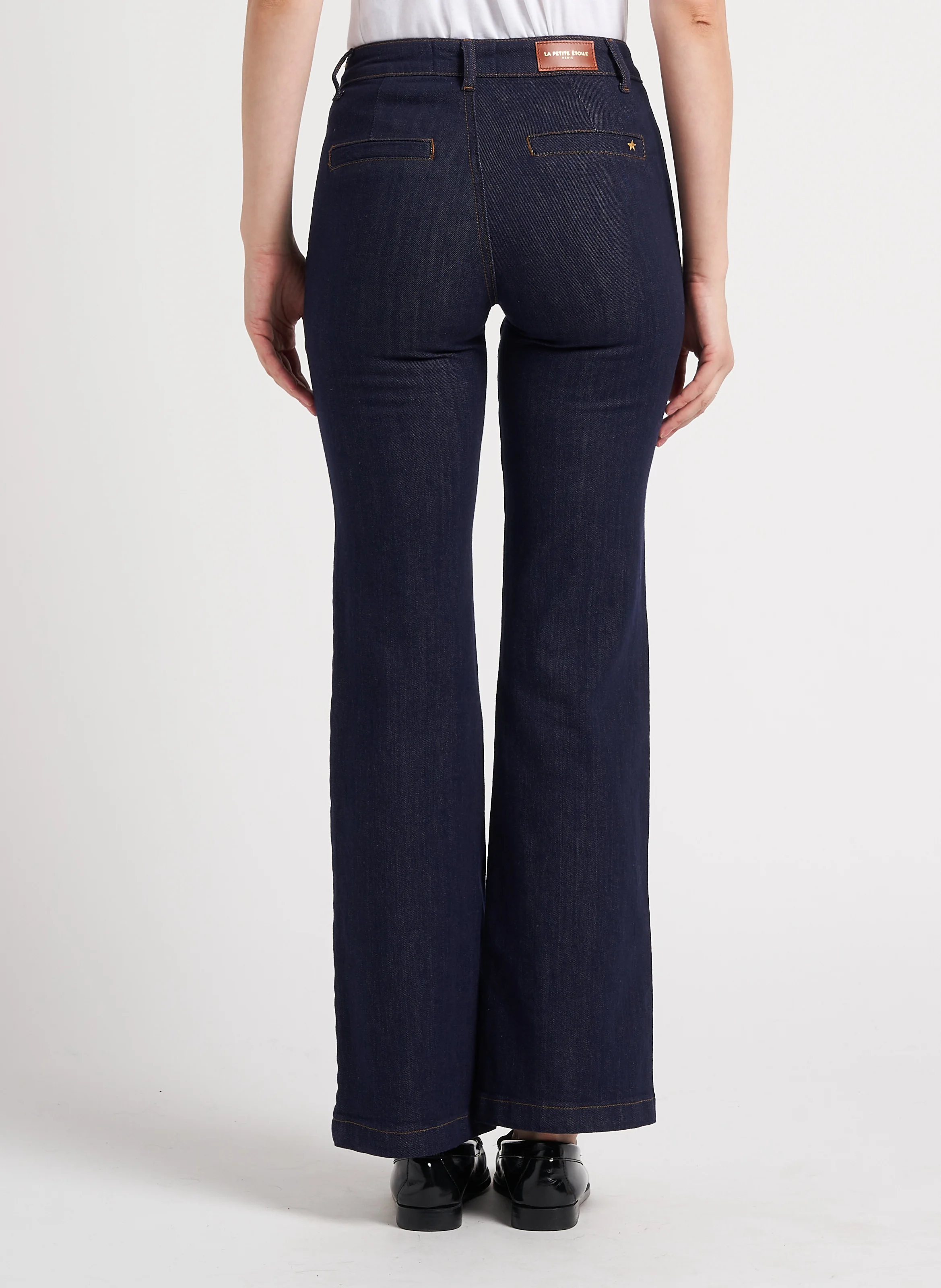 SONNY - Jean flare en coton mélangé| Bleu