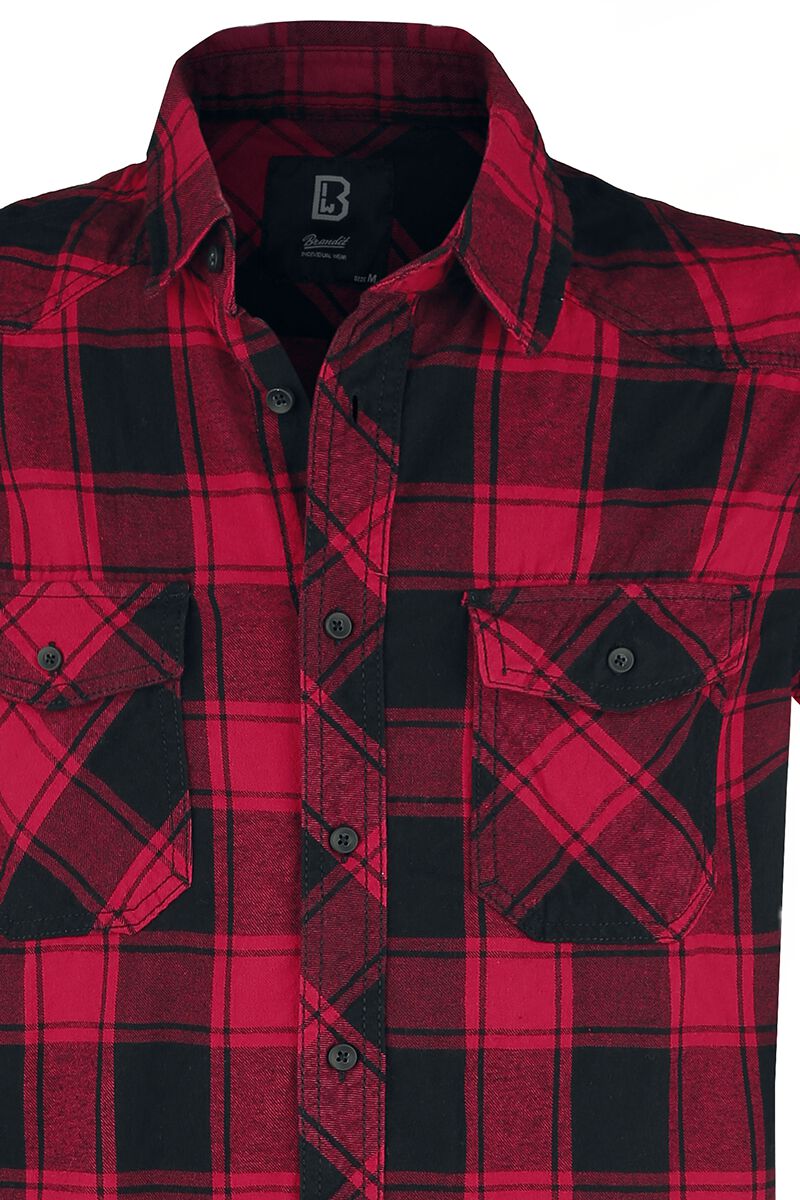 Chemise À Carreaux Manches Courtes | Brandit Chemise manches courtes