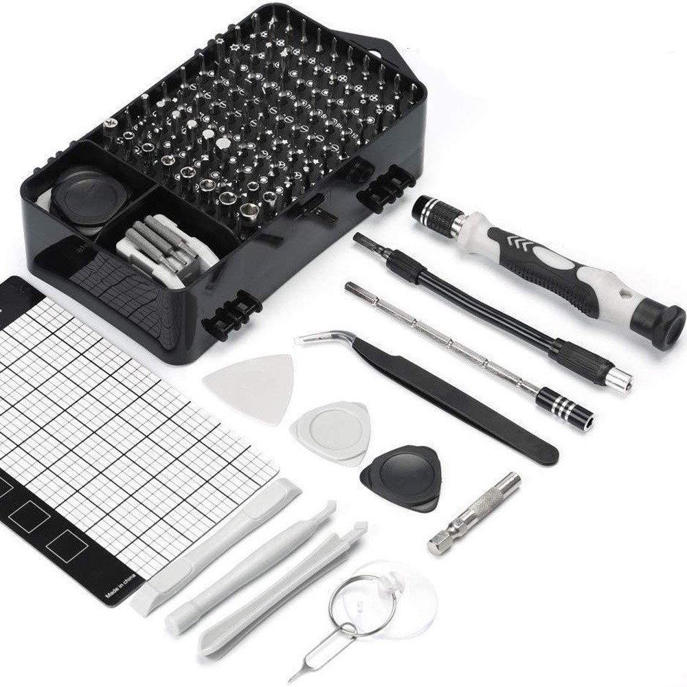 122in1 Profi Universal Werkzeug Set Handy Reparatur Schraubendreher / Öffnungswerkzeug   Aufbewahrungsbox - Schwarz