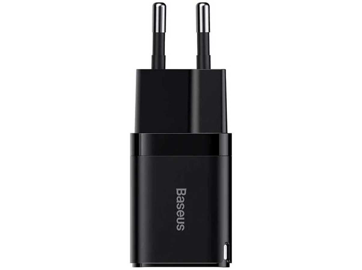 CARREGADOR BASEUS PRETO 30W GAN3 1C