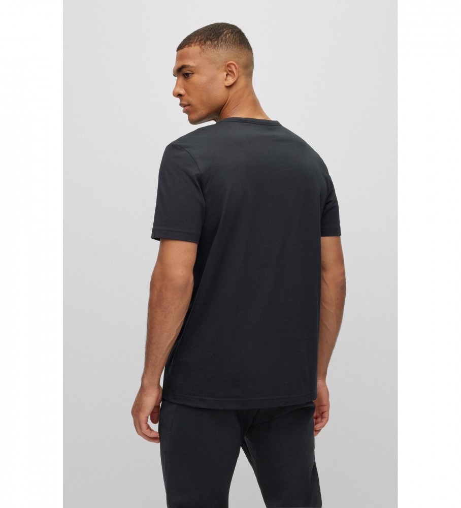 Camiseta BOSS Curved Tee preta