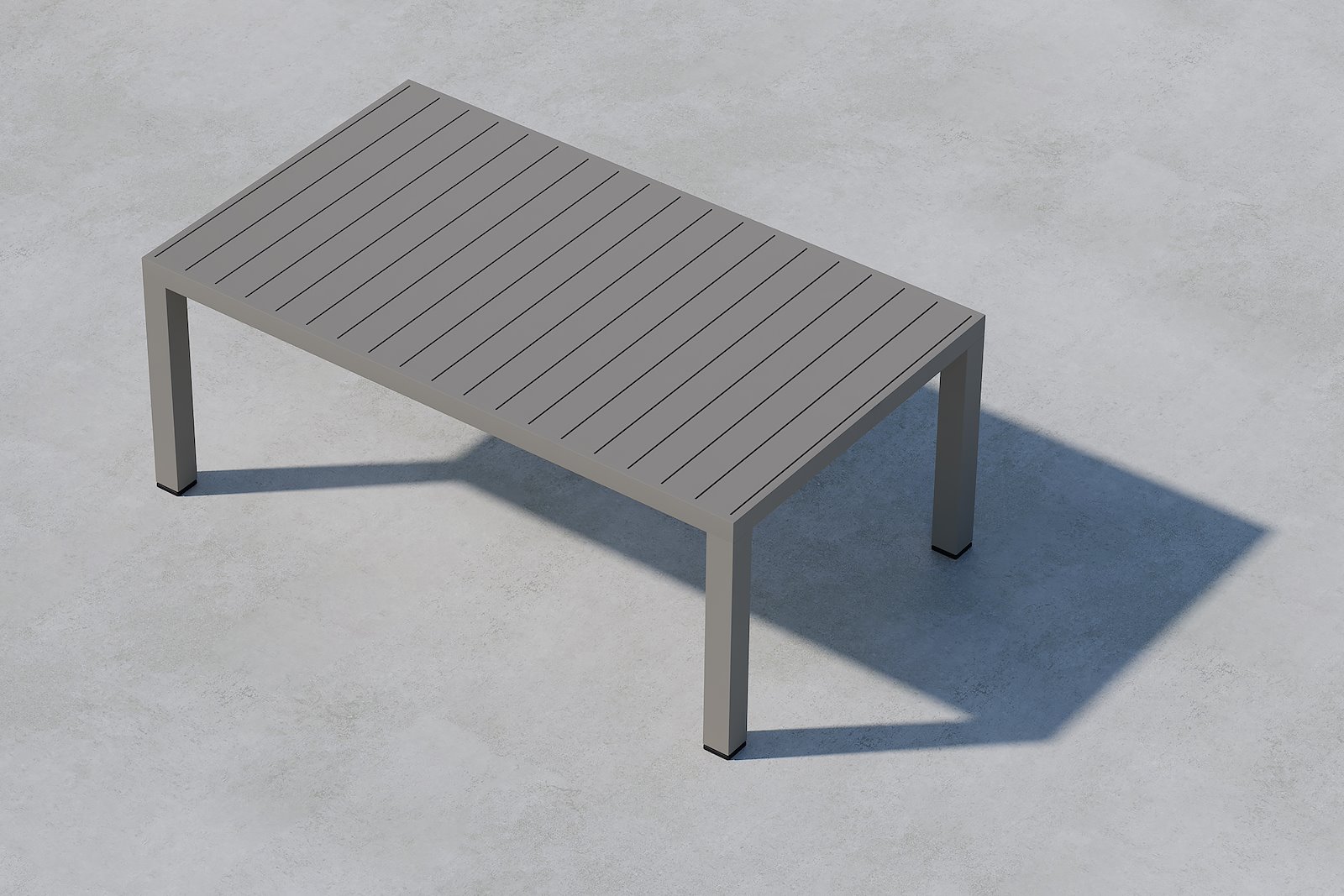 Copacabana sofabord Utebord med brunlakkert ramme med brun bordplate