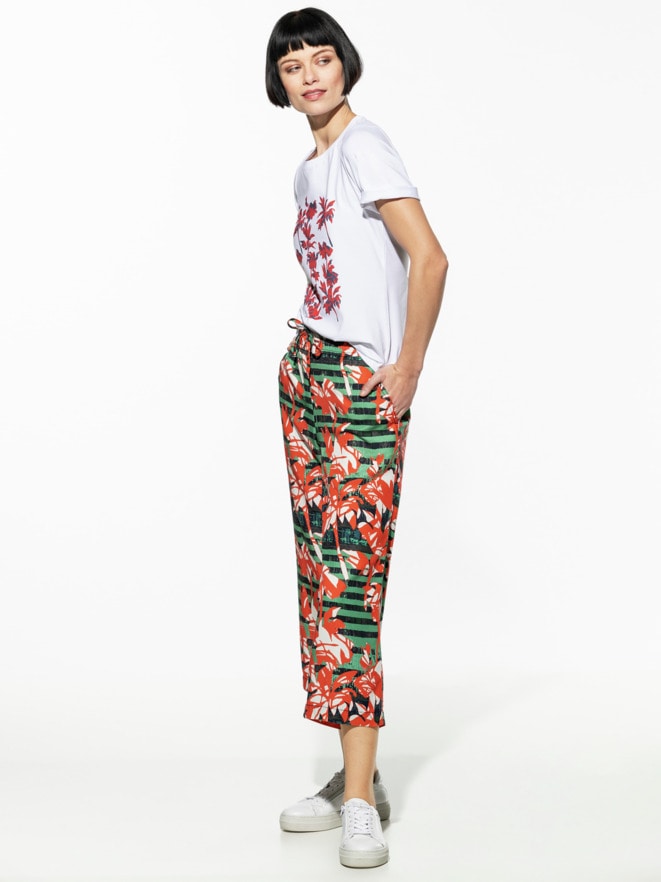 Frontprint-Shirt Palmendruck