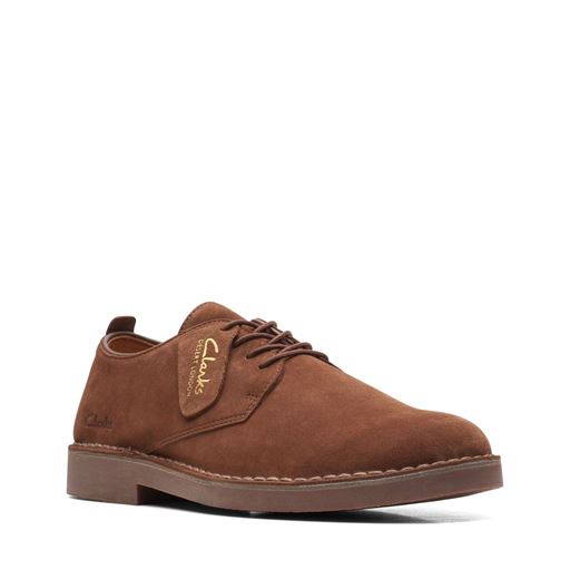 Clarks Desert Lon Evo Sko, Brown Suede, 42