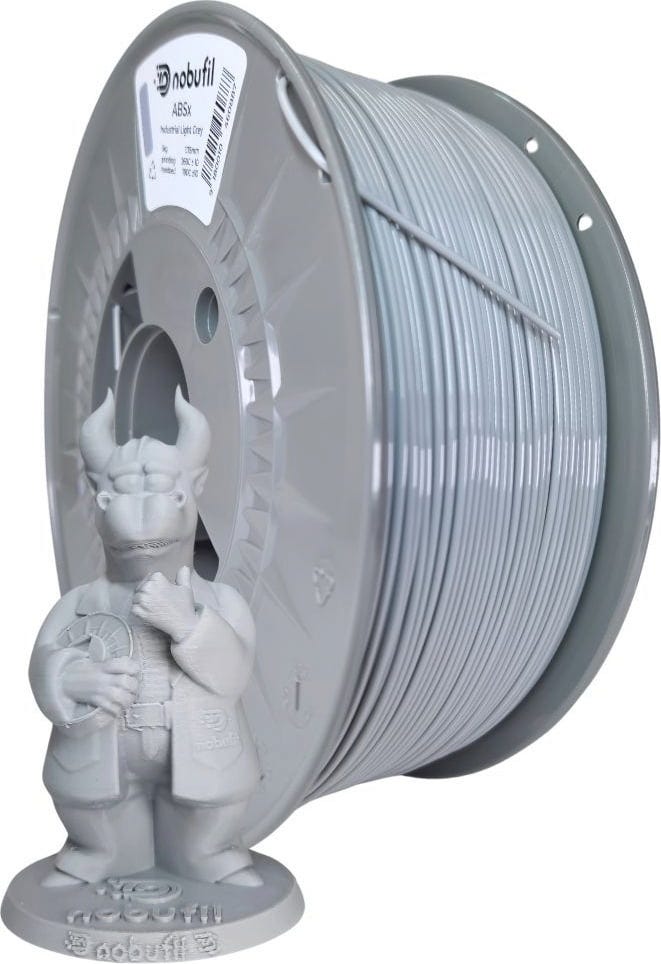 Nobufil  ABSx Industrial Light Grey, 1,75 mm / 1000 g    ABS Filament aus recycelten Kunststoffen