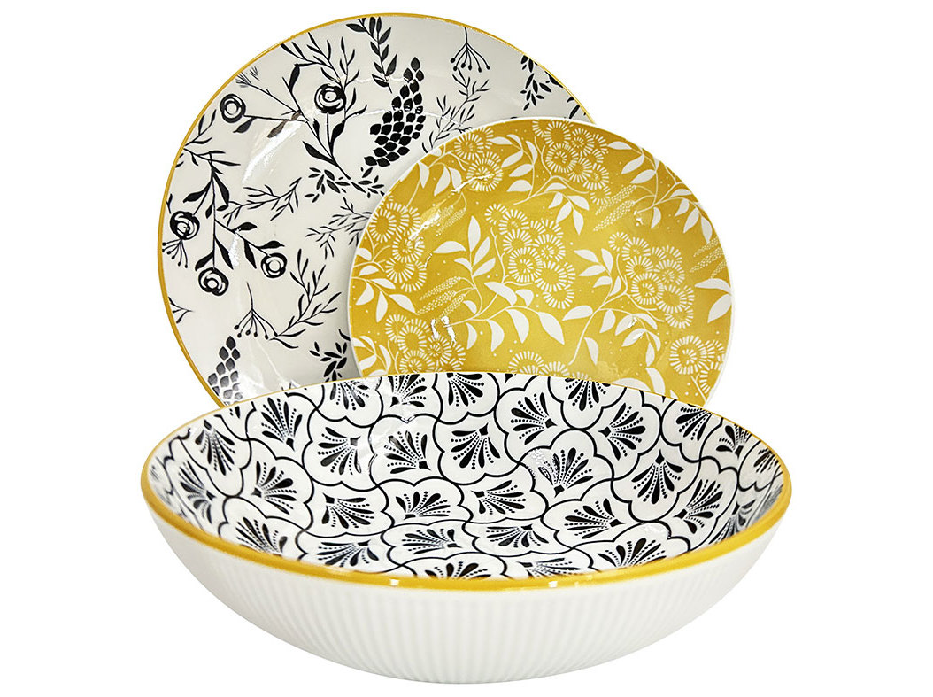 SERVIÇO 18 PEÇAS ACTUEL PORCELANA AMARELO