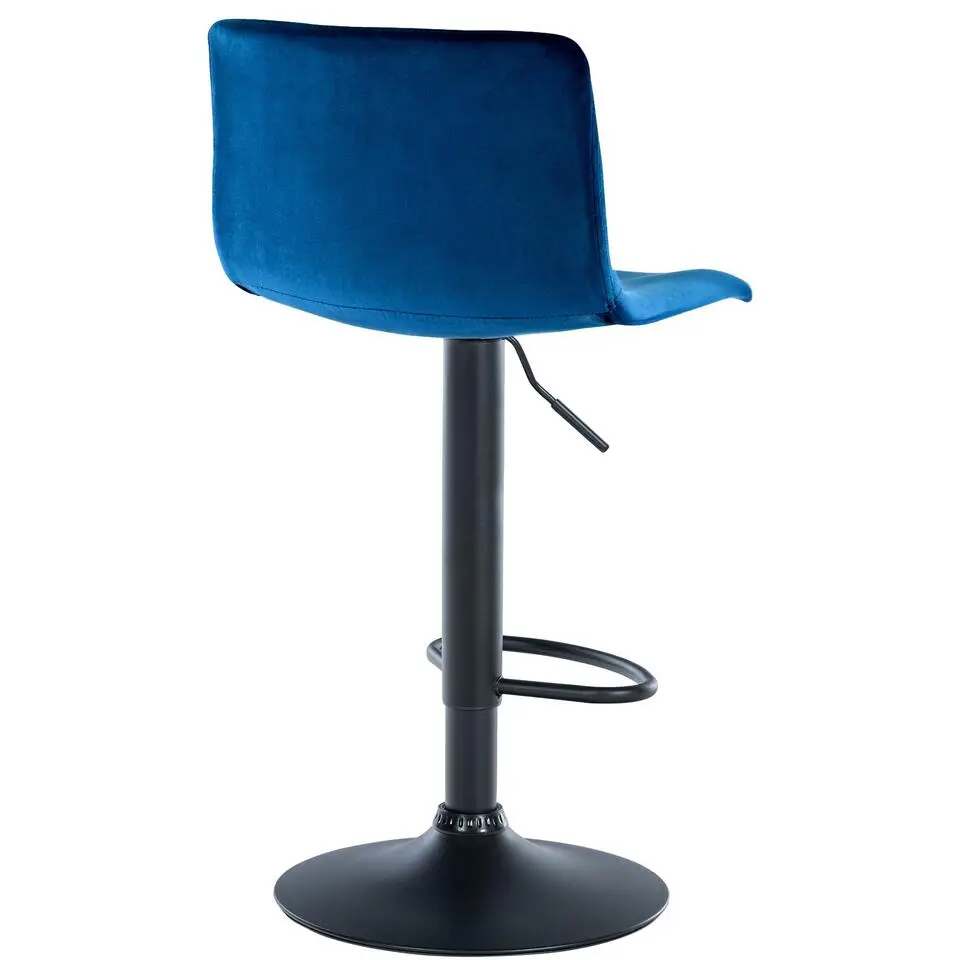 CLP Barkruk Hover Fluweel - blauw