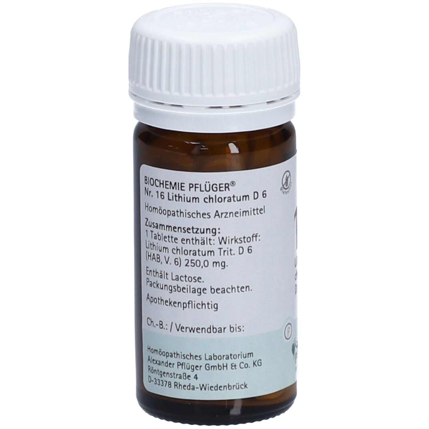 Biochemie Pflüger® Nr. 16 Lithium chloratum D6 Tabletten