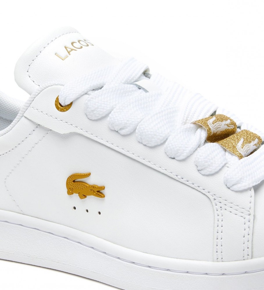 Tênis Lacoste Carnaby Pro de couro, branco