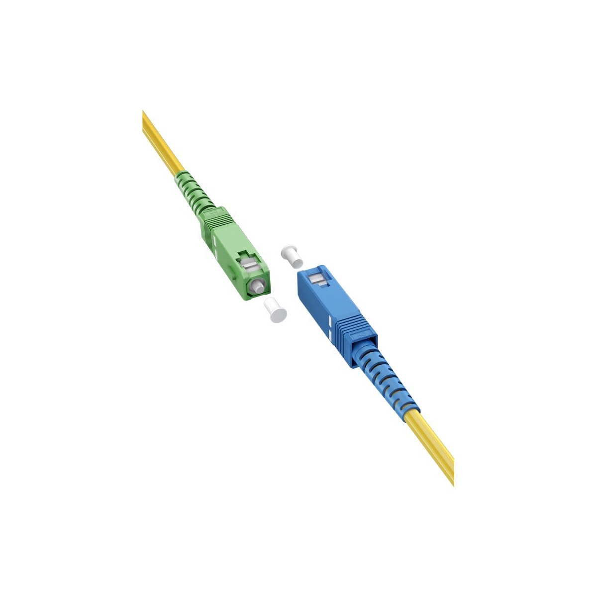 Goobay Fiberoptisk kabel (FTTH), Singlemode (OS2) Gul, Gul (Simplex), 25 m