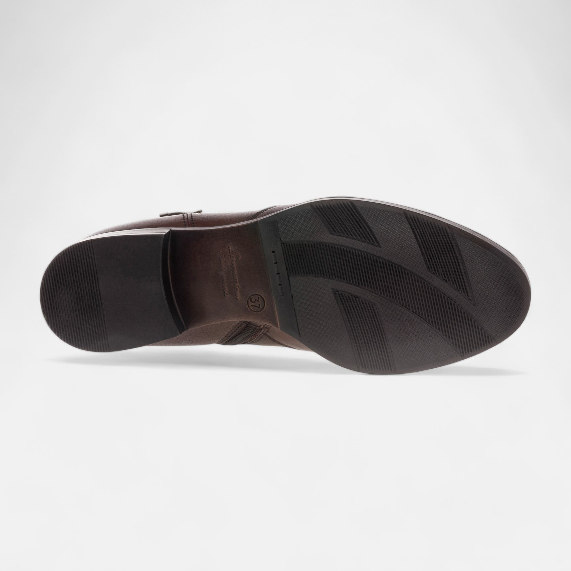 Boots chelsea Femme en cuir marron