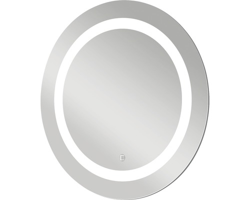 LED badkamerspiegel Silver Sun met aluminium frame Ø 59 cm IP 24 (spatwaterdicht)