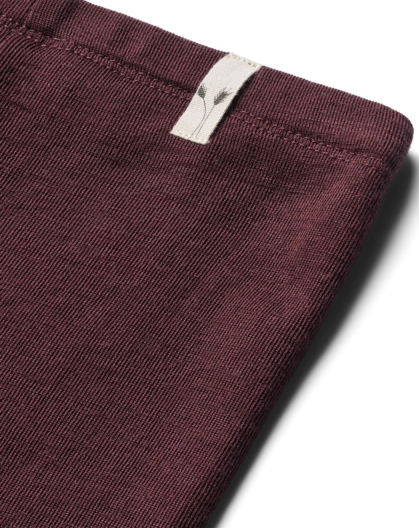 Woll-Leggings BASIC in aubergine
