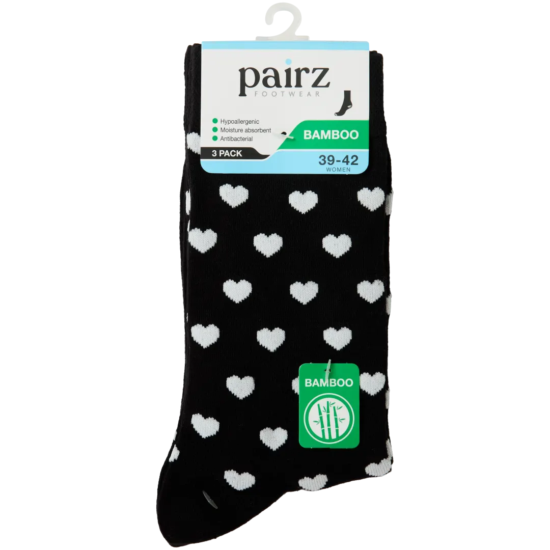 Pairz bamboe sokken Maat 39/42 | 3 paar | diverse varianten