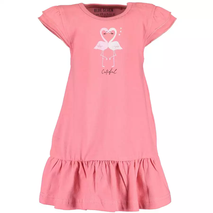 BLUE SEVEN Girls Kleid Lachs