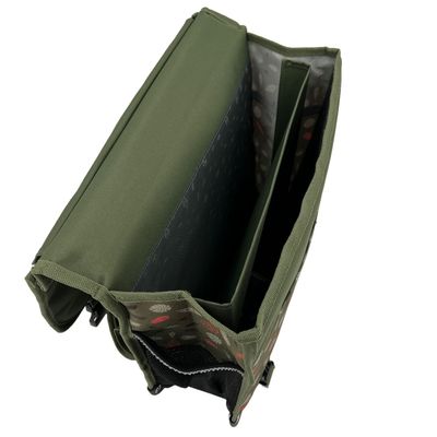 Cartable réversible Dino Kaki 38 cm - 2 compartiments - dinosaure - Pol Fox