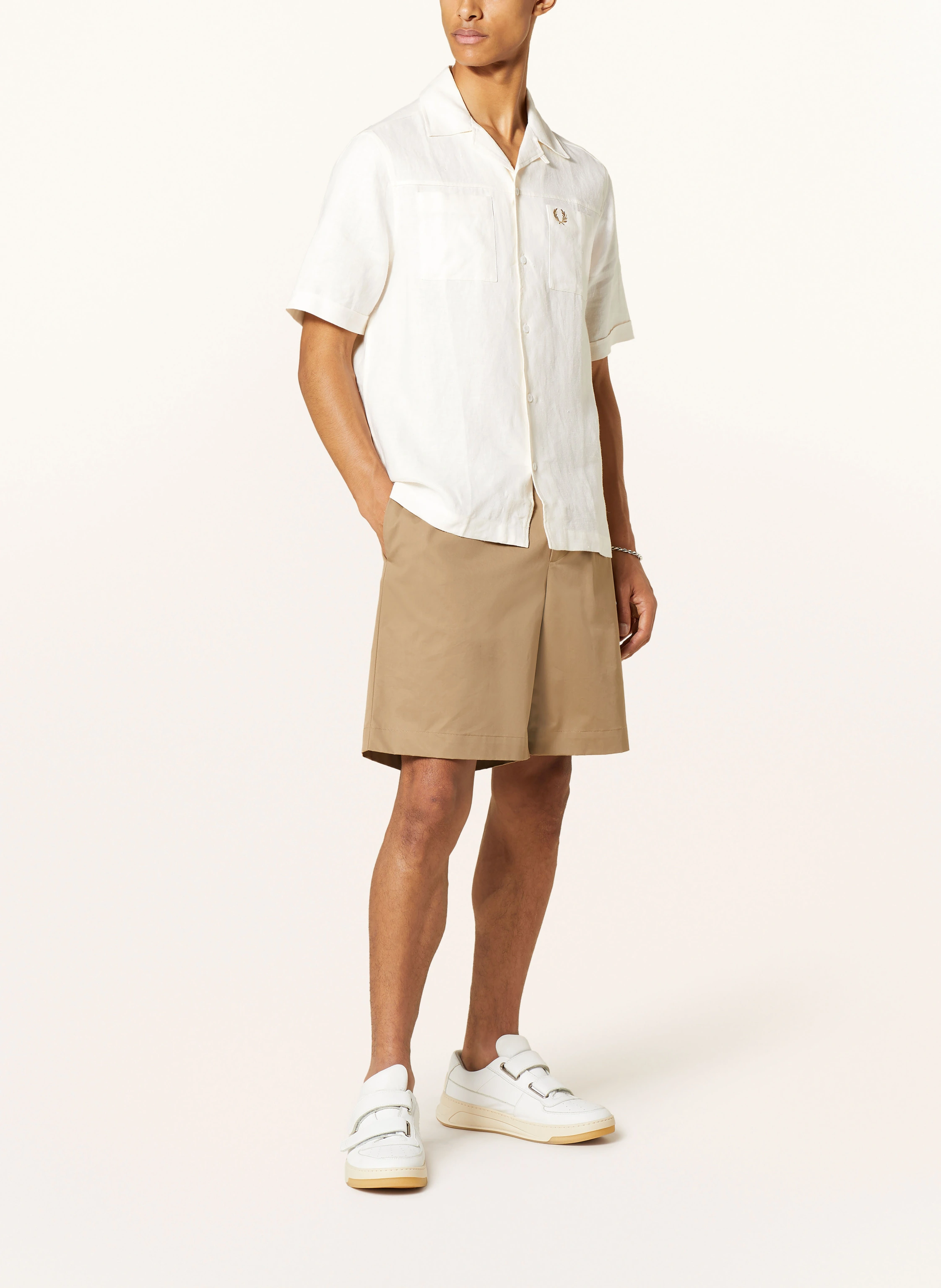 FRED PERRY Resorthemd Comfort Fit aus Leinen