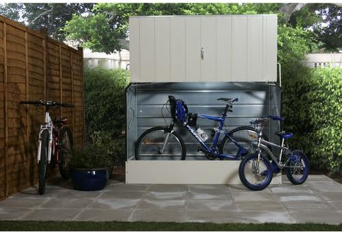 Trimetals Fahrradbox, Front- und Deckelöffnung, für 2-3 Fahrräder, Maße: ca. 196 x 89 x 133 cm
