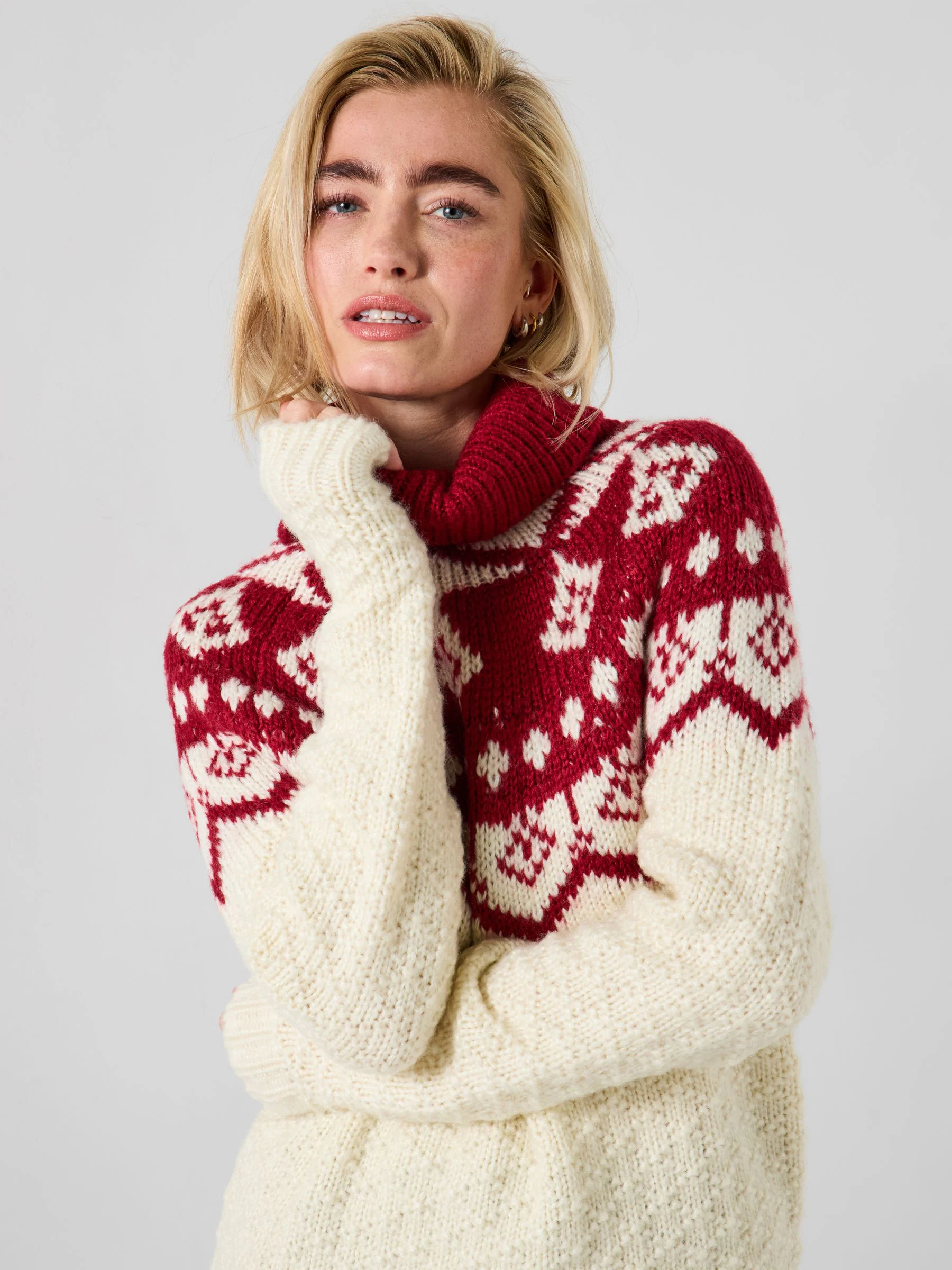 Joe Browns Fairisle Pattern Roll Neck Jumper