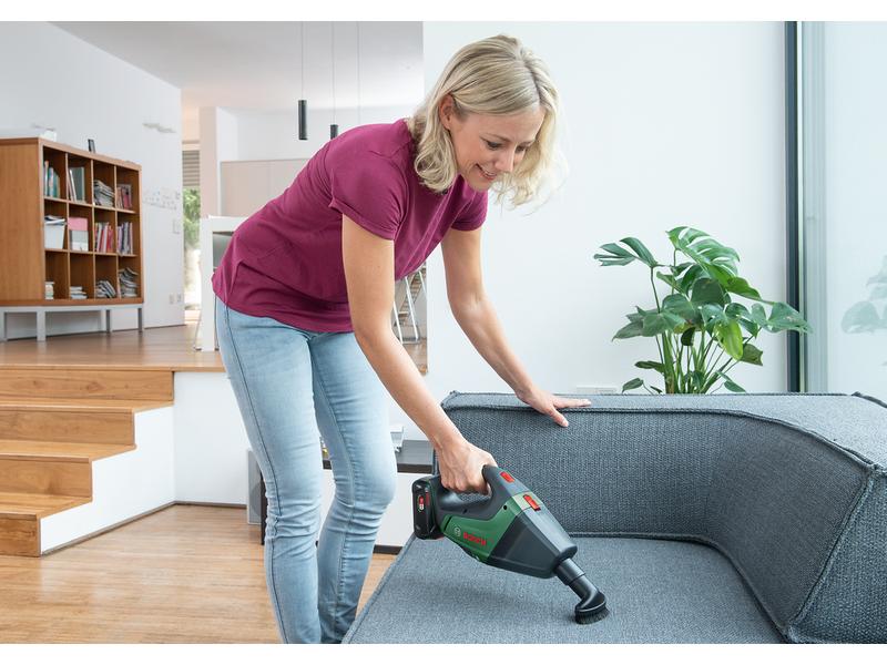 Bosch Akku-Handsauger UniversalVac 18 Solo Grün Akku-Handstaubsauger mit hoher Saugleistung