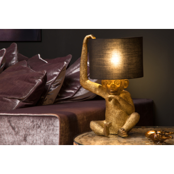 Lucide EXTRAVAGANZA CHIMP tafellamp Ø 30 cm Zwart