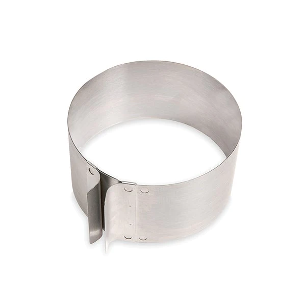 Lot cercle extensible en inox et rouleau bandes pour cercles 8 cm Math