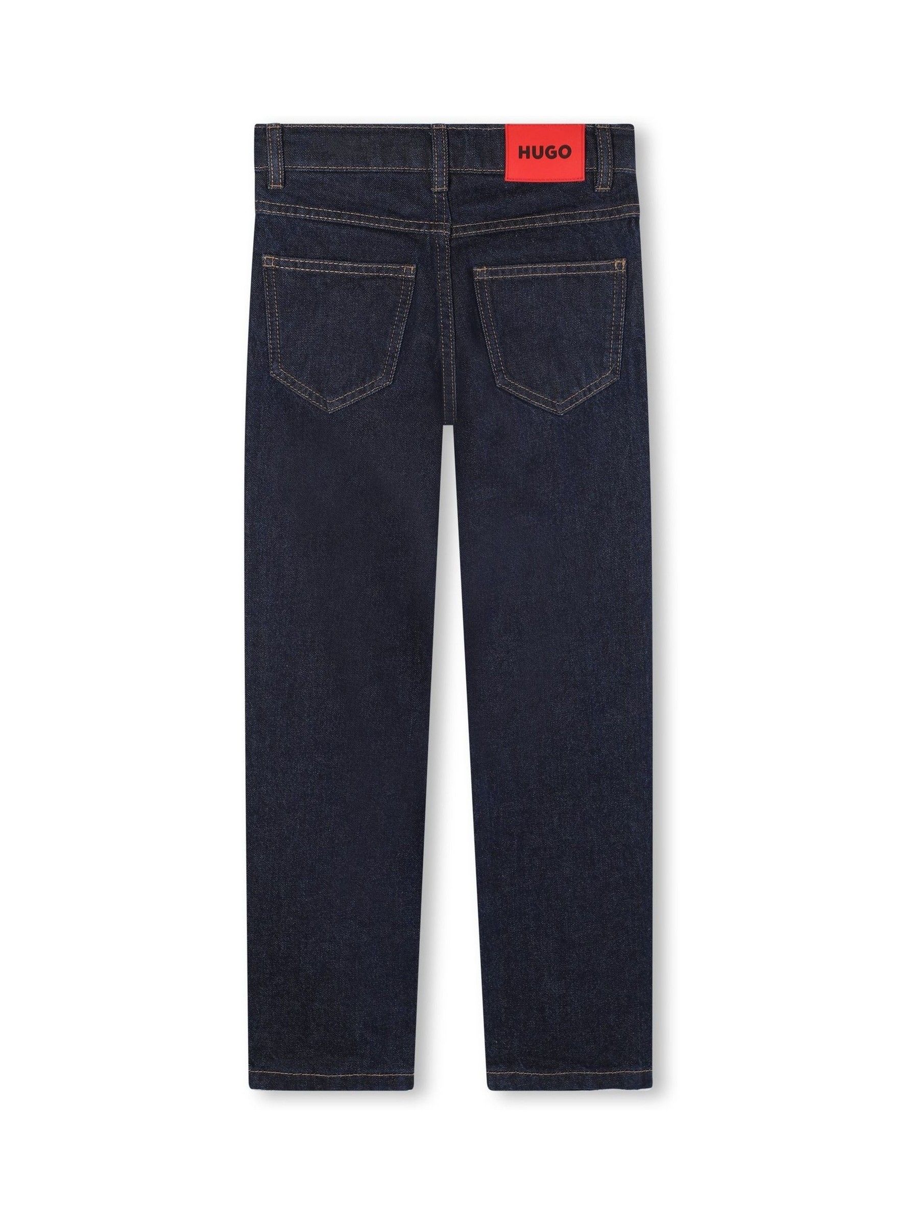 Lichtblauw - HUGO denim jeans met rechte pijpen
