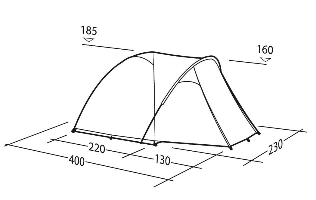 Robens Lago Flex 4 Kuppelzelt für 4 Personen