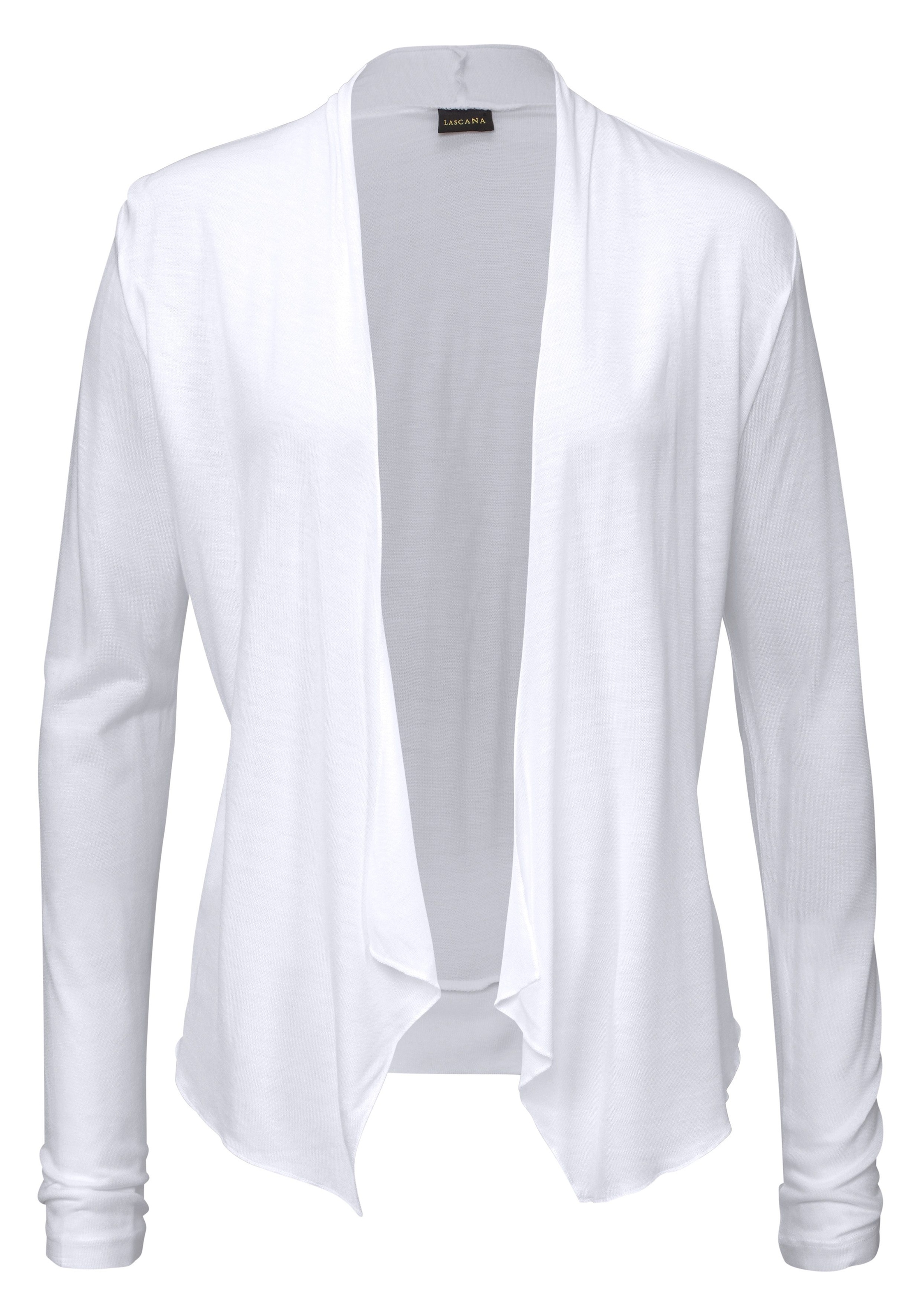 LASCANA Shirtjacke , in offener Form, Strickjacke aus Jersey, Sommerjacke, Cardigan