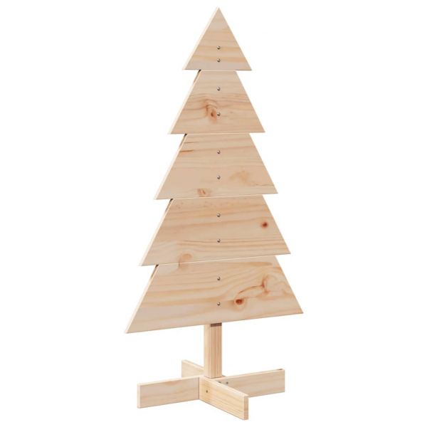vidaXL Árvore de Natal Decorativa 100 cm Madeira de Pinho Maciça - 2625947826