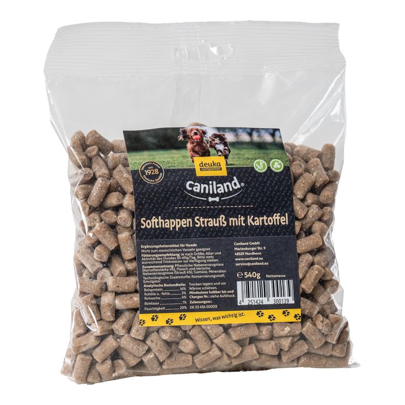 Friandises Caniland Soft, autruche