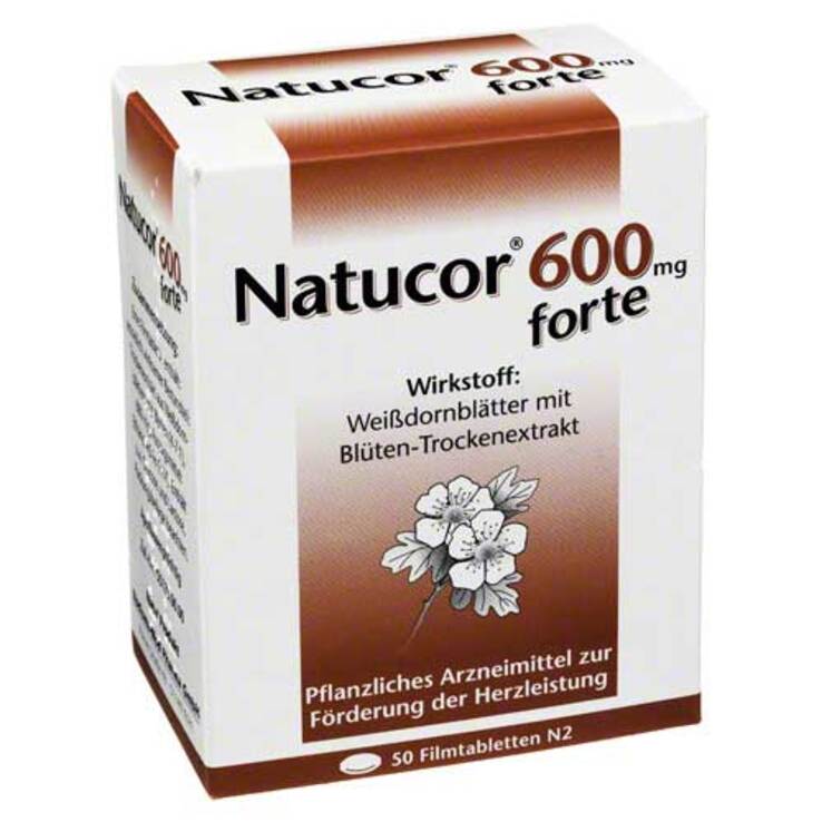 Natucor 600 mg forte Filmtabletten, 50 St
